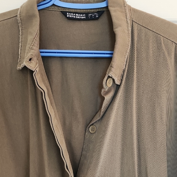NEVER WORN! Zara Basic Tan Denim Jacket - Picture 5 of 5